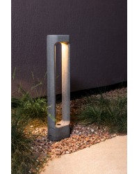 75552 Baliza de cemento en color gris de exterior LED 2700K, altura 611mm modelo Totem de Faro