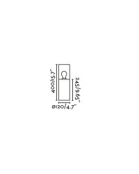 71747 Faro Barcelona Baliza Kila Gris Oscuro Cristal Fumé 40cm