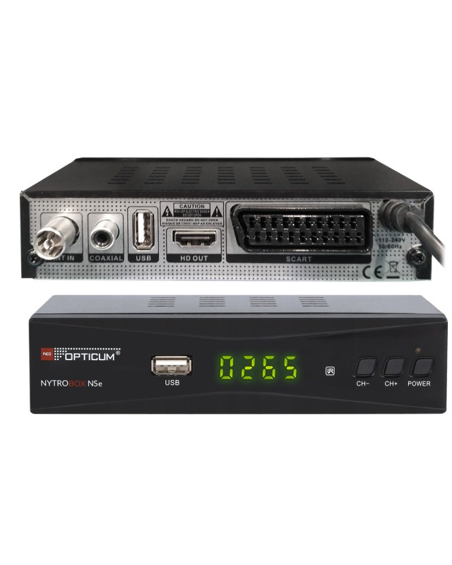 Receptor TDT HD DVB-T2 Opticum Nitrobox NSe