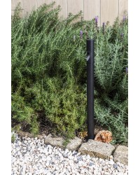 70247 Baliza negra 8W 2700K, 60cm de exterior modelo Bezel de Faro