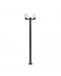 74435F2-02 Farola de dos luces modelo Mitsu gris oscuro, E27, Faro Barcelona