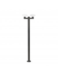74435F2-03 Farola de dos luces modelo Blubs gris oscuro, E27, Faro Barcelona