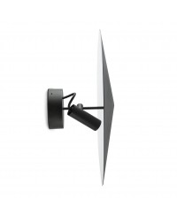 CLAP PROY APL/PLAF NEGRO CON VISERA LED 6W 3000K 38º...