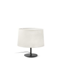 WINDSOR SOBREMESA NEGRO PANTALLA LINO 1xE27 20225-151 Faro