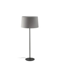 WINDSOR PIE DE SALON NEGRO PANTALLA GRIS 1xE27 20227-131...