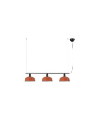 TATAWIN COLGANTE LIN. P.METAL M NARANJA ROJ.3xE27...