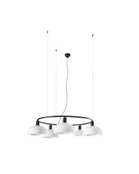 TATAWIN COLGANTE CIRCULAR PANTALLA M BLANCA 5xE27...
