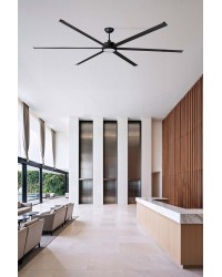 34211-130 Ventilador de techo con luz LED 32W 3000K, 6 palas, motor DC, diámetro Ø300cm, modelo Rotterdam 30 de Faro