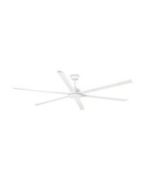 34206 Ventilador de techo sin luz blanco mate, 6 palas, motor DC, diámetro 250cm, modelo Rotterdam 25 de Faro