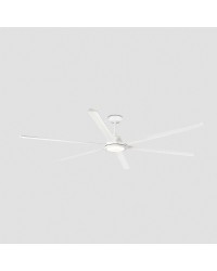 34206-130 Ventilador de techo con luz LED 32W 3000K blanco mate, 6 palas, motor DC, diámetro 250cm, modelo Rotterdam 25 de Faro