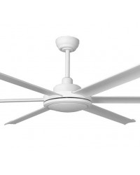 34202 Ventilador de techo sin luz blanco DC, diámetro Ø200cm, 6 palas, modelo Rotterdam 20 de Faro