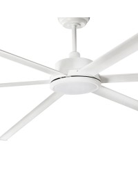 34202-130 Ventilador de techo con luz blanco DC, diámetro Ø200cm, 6 palas, modelo Rotterdam 20 de Faro