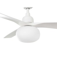 34363-11L Ventilador de techo con luz blanco, DC, exterior, 3 palas, modelo Outwood de Faro