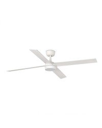 34355-1TW Ventilador de techo con luz LED CCT blanco DC, 4 palas, modelo Rudder L 4 de Faro