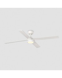 34355-1TW Ventilador de techo con luz LED CCT blanco DC, 4 palas, modelo Rudder L 4 de Faro