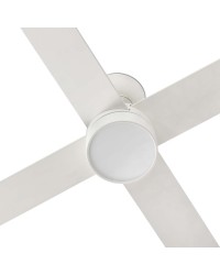 34355-1TW Ventilador de techo con luz LED CCT blanco DC, 4 palas, modelo Rudder L 4 de Faro