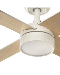 34355-1TW Ventilador de techo con luz LED CCT blanco DC, 4 palas, modelo Rudder L 4 de Faro