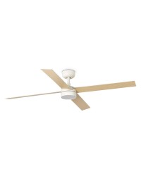 34355-1TW Ventilador de techo con luz LED CCT blanco DC, 4 palas, modelo Rudder L 4 de Faro