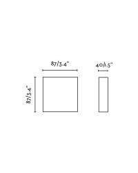 33987 Controlador de pared blanco para ventiladores de techo DC de la marca Faro Barcelona