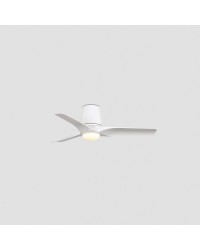 33826-1TW Ventilador de techo de plafón con luz LED CCT blanco DC, 3 palas, modelo Hey Tub de Faro