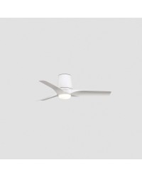 33826-1TW Ventilador de techo de plafón con luz LED CCT blanco DC, 3 palas, modelo Hey Tub de Faro