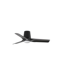 33827-1TW Ventilador de techo de plafón con luz LED CCT negro DC, 3 palas, modelo Hey Tub de Faro