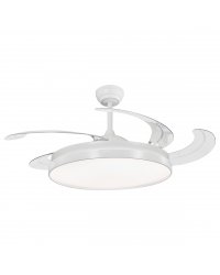 11568 Ventilador de techo con luz LED CCT blanco, motor DC, 5 palas, diámetro Ø60cm, modelo Henry XXL de Alemar