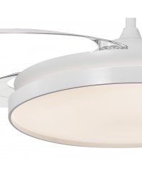 11568 Ventilador de techo con luz LED CCT blanco, motor DC, 5 palas, diámetro Ø60cm, modelo Henry XXL de Alemar