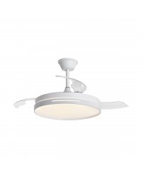 11820 Ventilador de techo con luz LED CCT blanco, motor DC, 3 palas, diámetro Ø40cm, modelo Mini Togo de Alemar