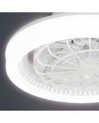 11570 ventilador de techo compacto con luz LED CCT blanco modelo Ramses de Alemar