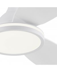 11561 Ventilador de techo con luz LED CCT blanco DC, diámetro Ø107cm, 3 palas modelo Mahón de Alemar