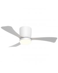 11834 Ventilador de techo de plafón con luz LED CCT blanco. 3 palas, motor DC, modelo Kent de Alemar