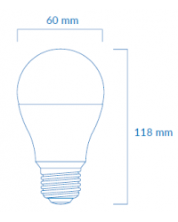 BLED-417 ATMOSS Lámpara LED A60 E27 11W CCT 1100LM