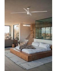33494WW Ventilador de techo Attos con luz extra largo blanco DC Sistema Smart AP WIZ de Faro
