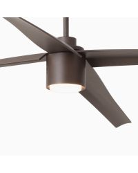 33495WW Ventilador de techo Attos con luz extra largo marrón DC Sistema Smart AP WIZ de Faro