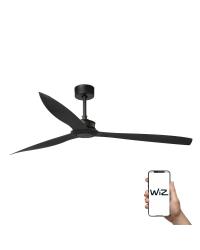 33432WW Ventilador de techo sin luz negro DC Smart APP WIZ 3 palas, diámetro Ø1780mm modelo Just fan  de Barcelona