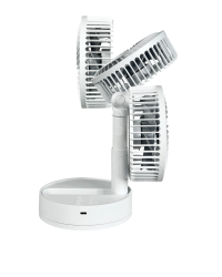 93.050/A Mini ventilador portátil de sobremesa blanco USB recargable de DH