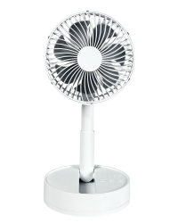 93.050/A Mini ventilador portátil de sobremesa blanco USB recargable de DH