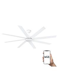 33553AWW Ventilador de techo con luz extra grande blanco DC, Smart APP WIZ, Century de Faro Barcelona