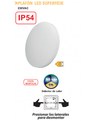 82.355/42/CCT Electro DH Plafón Circular LED Superficie 42W CCT