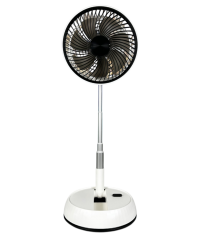 93.048/B Ventilador portátil extensible y oscilante blanco recargable USB-C, plegable de Electro DH