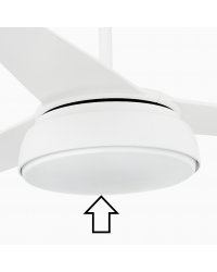 3R242 Cristal de recambio para el ventilador de techo modelo Vulcano de Faro Barcelona