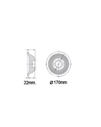 81.070/25 Electro Dh Placa Led 25W CCT Con Imán Para Plafones
