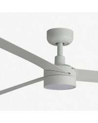 34292WT-1TW Ventilador de techo Cruiser con luz LED CTT Smart APP TUYA blanco mate y 3 palas, extra grande, DC de Faro