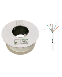 Cable UTP Cat. 6E Pvc LSZH CCA Blanco 100Mts. SMK6106...