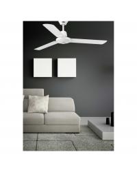 33005 Ventilador de techo sin luz blanco mate modelo eco indus Faro Barcelona