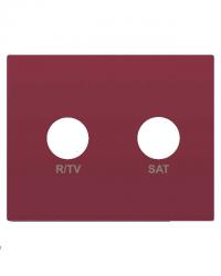 18320-RR BJC Iris Tapa Toma TV-R/SAT Rojo Rubí