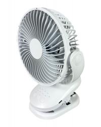 93.043 Mini ventilador portátil de pinza oscilante y con temporizador blanco de DH
