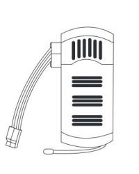3R600 Receptor para los modelos de ventiladores de techo mini Lantau con motor DC y diámetro Ø1070mm de Faro Barcelona