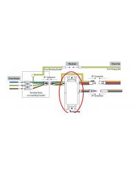 3R600 Receptor para los modelos de ventiladores de techo mini Lantau con motor DC y diámetro Ø1070mm de Faro Barcelona